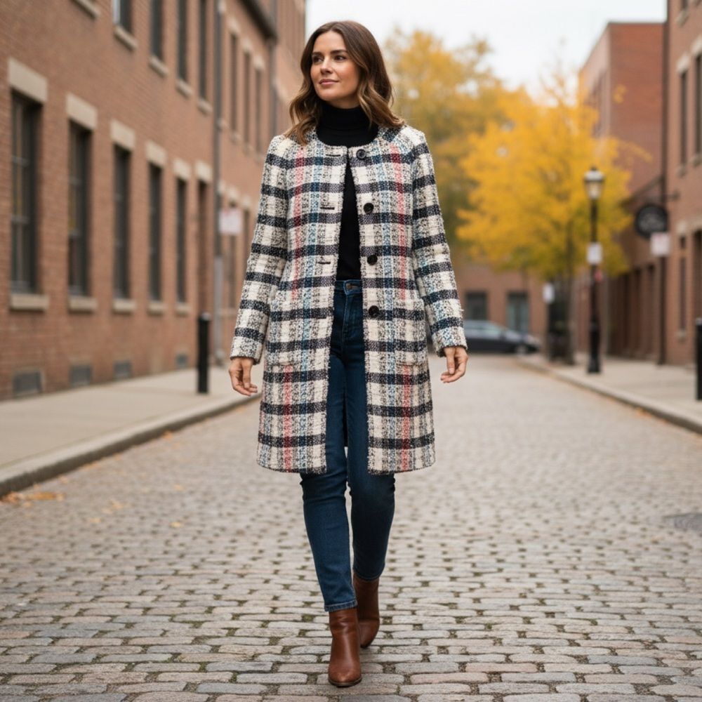 ✔️ AWESOME Amy Matto New York Silk Blend Tweed Jacket